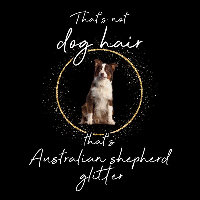 This is Australian Shepherd Glitter Dog