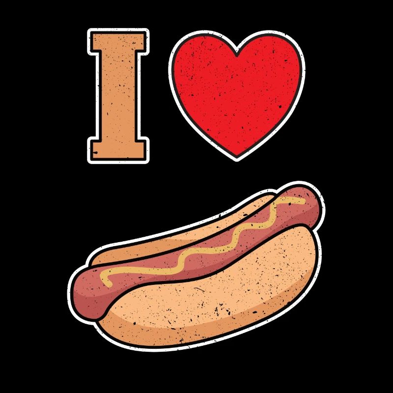 Ich Liebe Bockwurst mit Senf