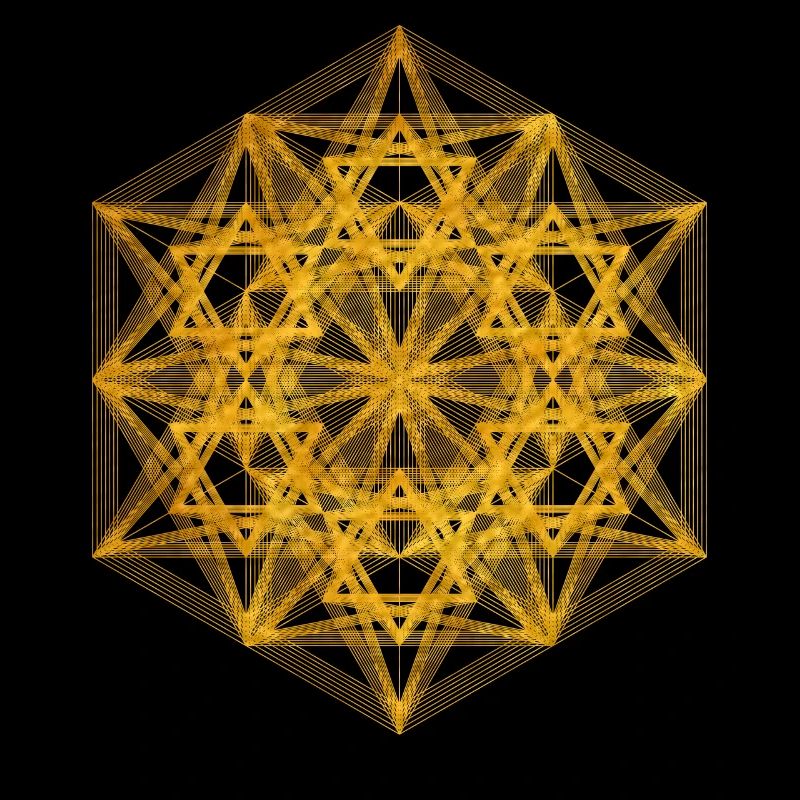 Geometrisch dimensionaler Metatrons Cube