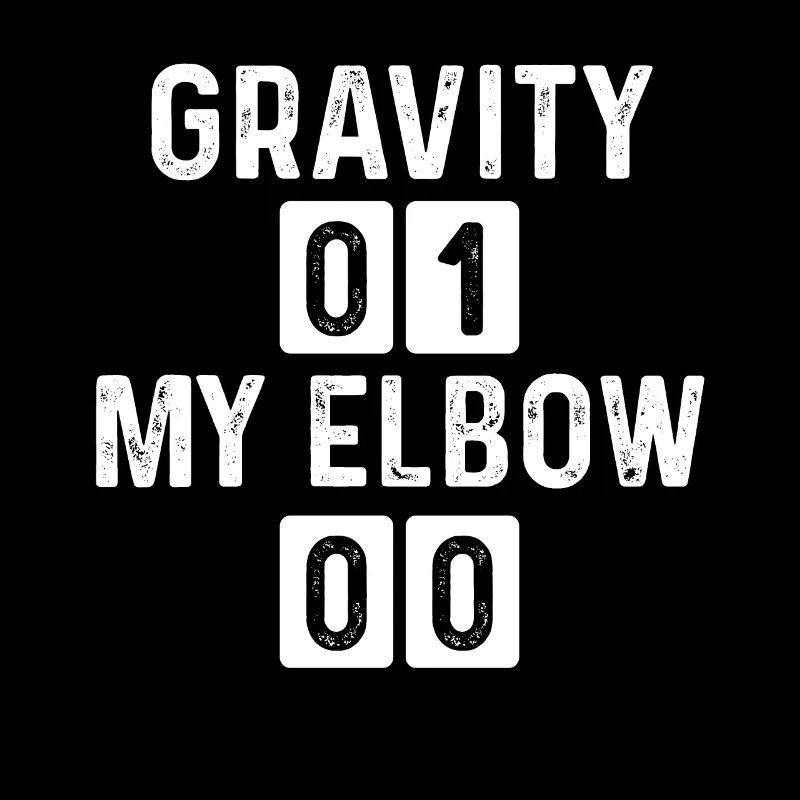 Drôle de coude cassé Gravité Survivant du coude cassé