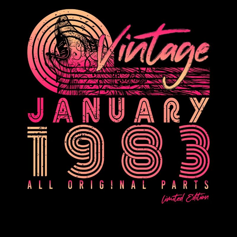 Né en 1983 en janvier Vintage