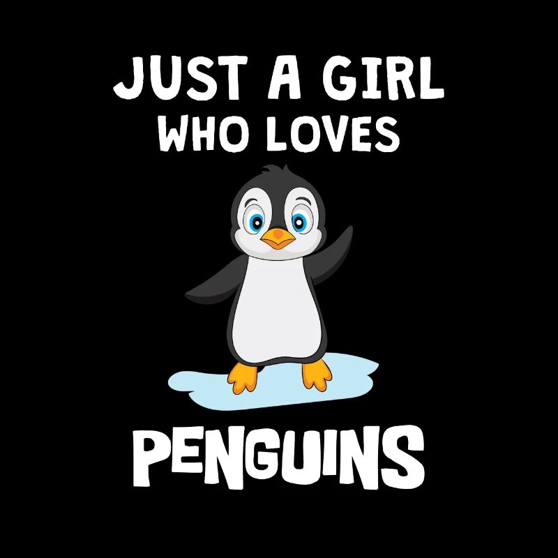 Pinguine Nur Ein Mädchen das Pinguine Liebt