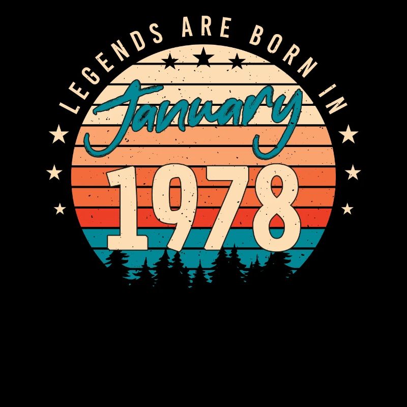 Janvier 1978 Retro Legend