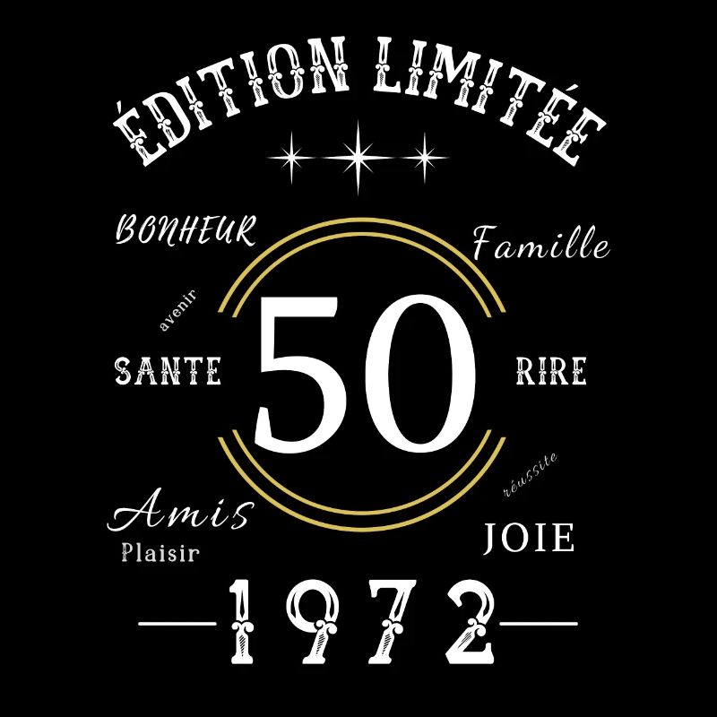Cadeau anniversaire 50 ans édition limitée 1972