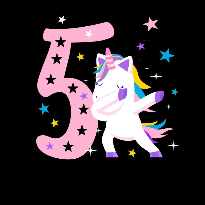 5 Jahre Geburtstag Einhorn Mädchen Geschenk