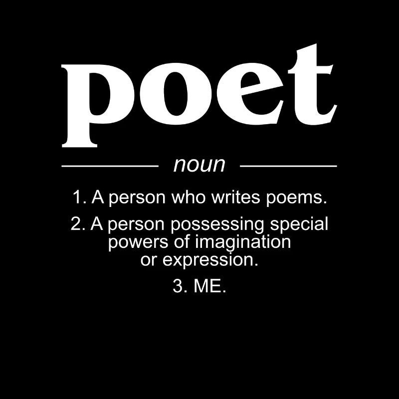 Poet Definition Geschenk Dichter