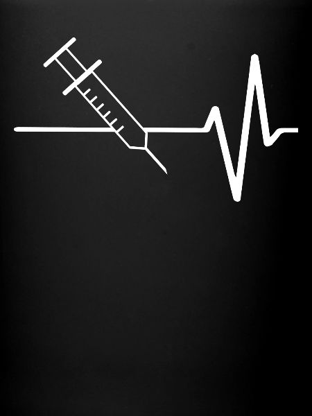 Seringue avec ligne ECG
