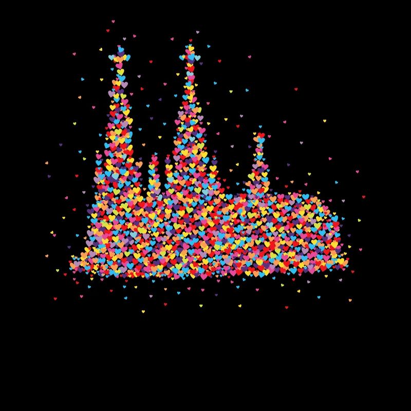 Confettis du Carnaval de la cathédrale de Cologne