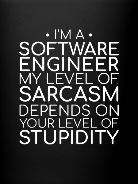 "Software Engineer Sarcasm | Programming"