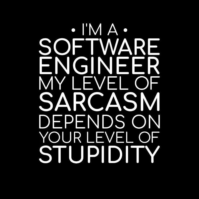 "Software Engineer Sarcasm | Programming"