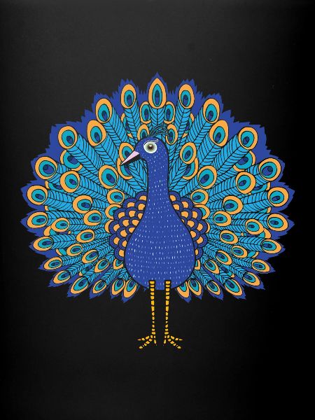 Bunter Pfau