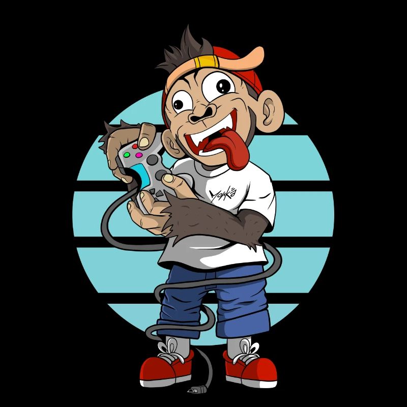 Gamer has been playing humor monkey gaming for too long