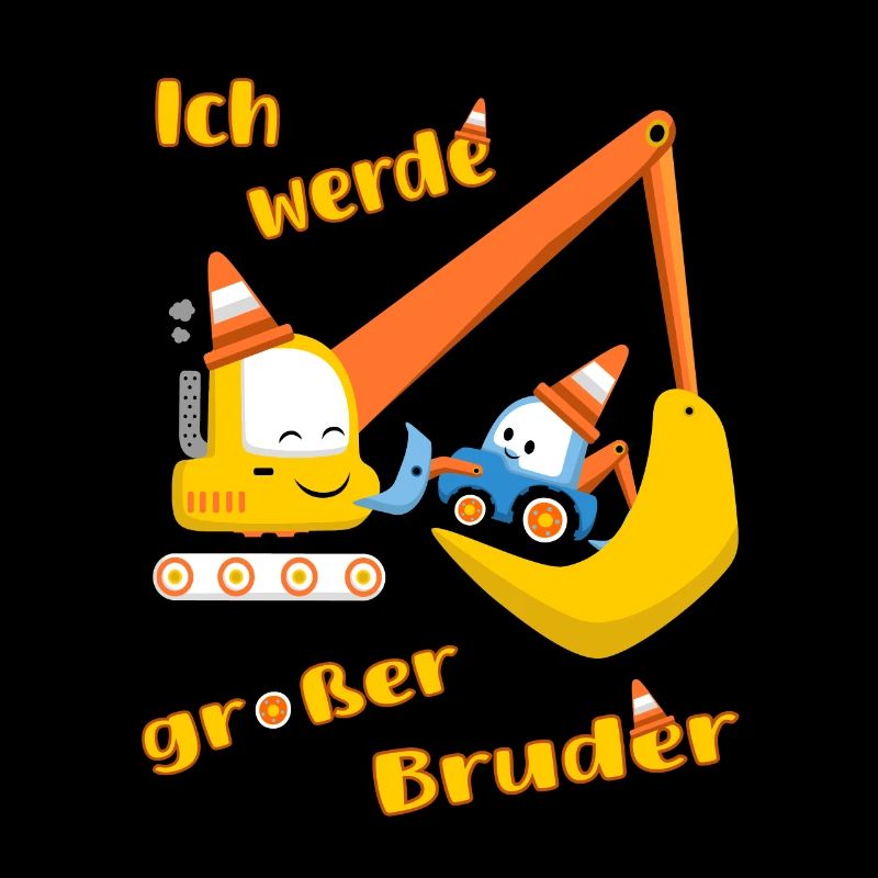 Großer Bruder Traktor und Bagger -Ich werde Bruder