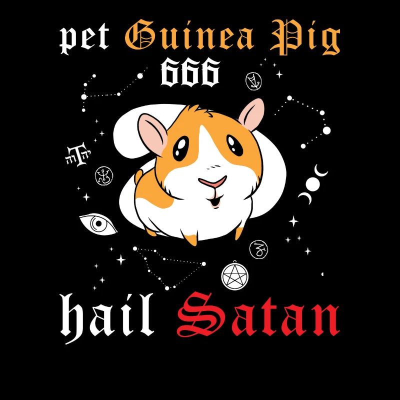 Les cochons d’Inde de compagnie saluent satan