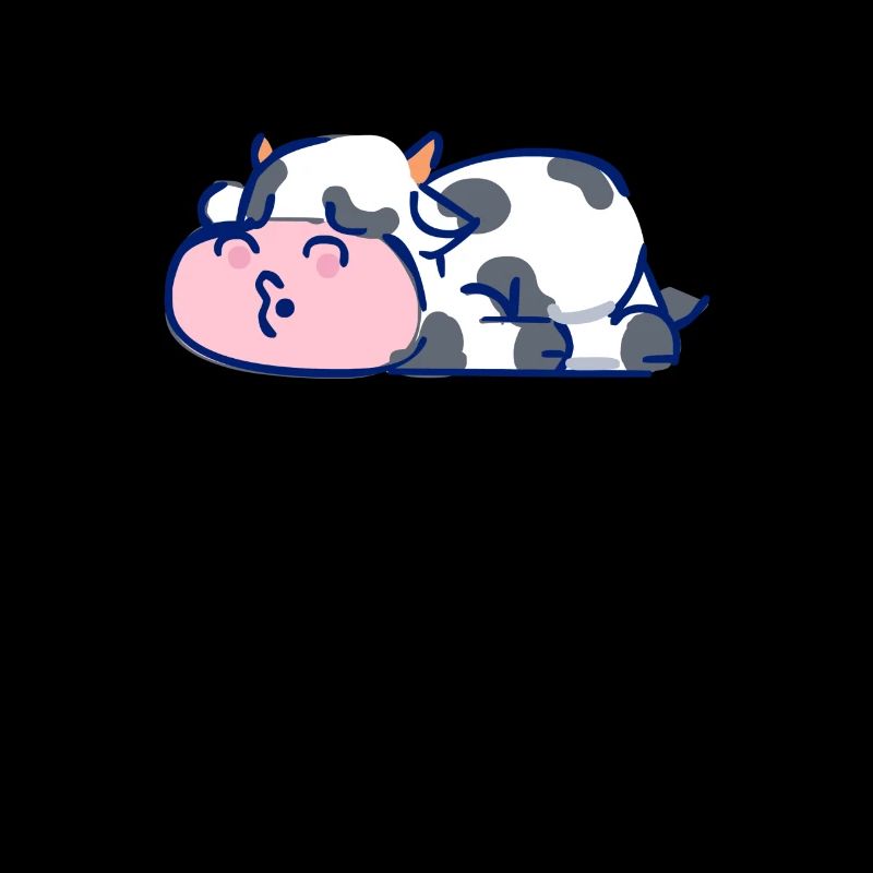 Vache endormie