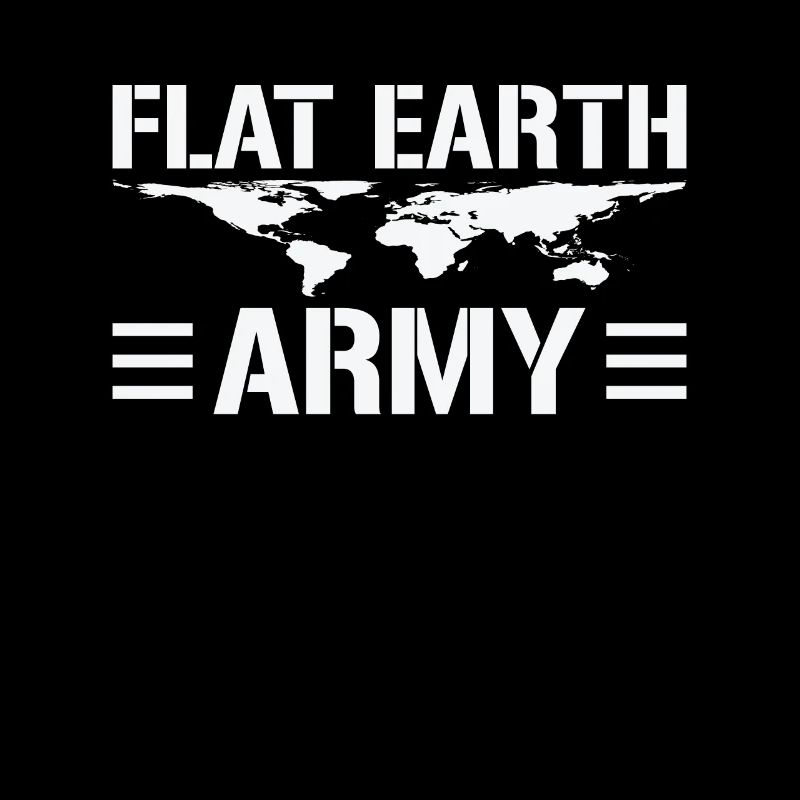 Flache Erde – Armee-Statement