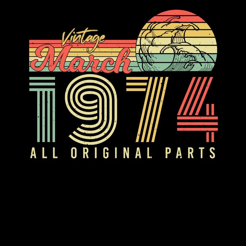 Original Retro 1974 Mars