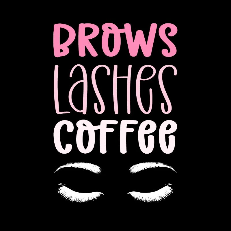 Eyebrow eyelashes coffee. Microblading