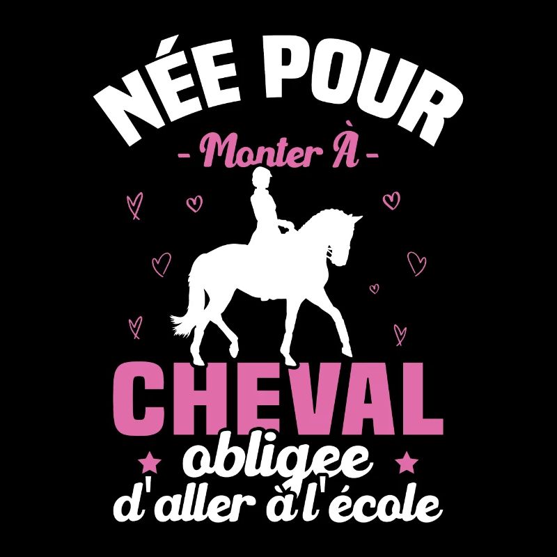 Née pour monter à cheval obligée d'aller à l'école