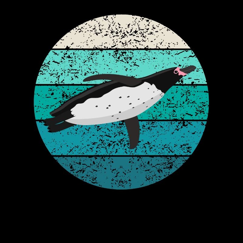 Pinguin Seevogel Meeresvogel Retro Geschenk
