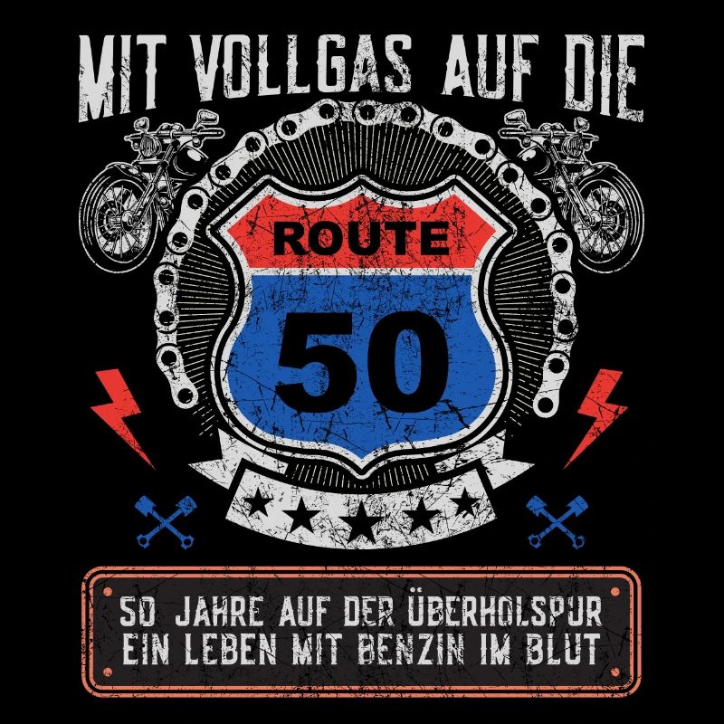 50 Geburtstag Motorradfahrer Biker Geschenk