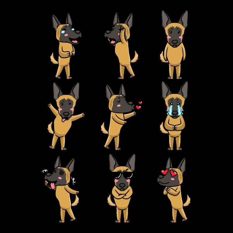 Malinois Chien Mechelaar Emoticon