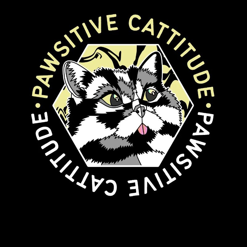 CAT PAWSITIVE CATTITUDE