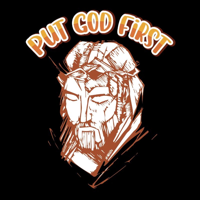 Cute Boho Put God First Positive Religious Christi