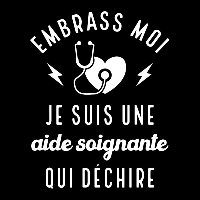 Embrasse moi je suis une aide-soignante cadeau