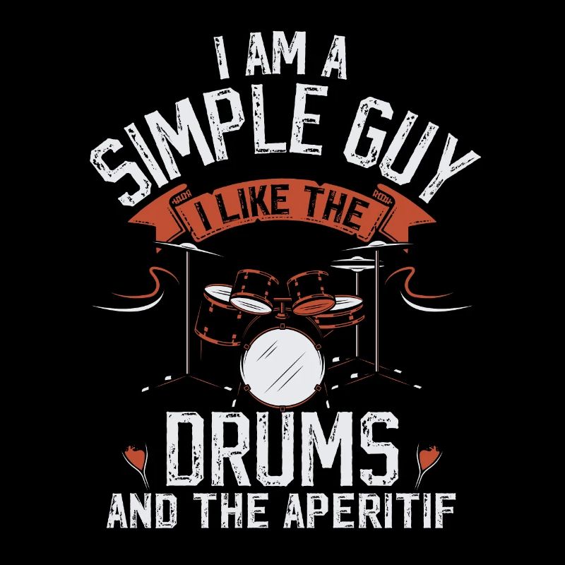 gift man drummer instruments aperitif