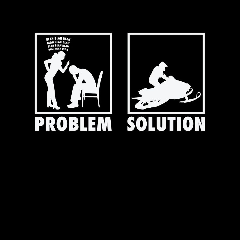 Winter Snow Jet Ski Snowmobile Statement Problem