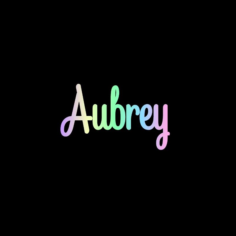AUBREY Rainbow Cursive Minimaliste