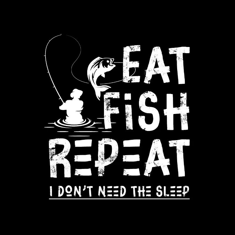 Eat Fish Repeat White