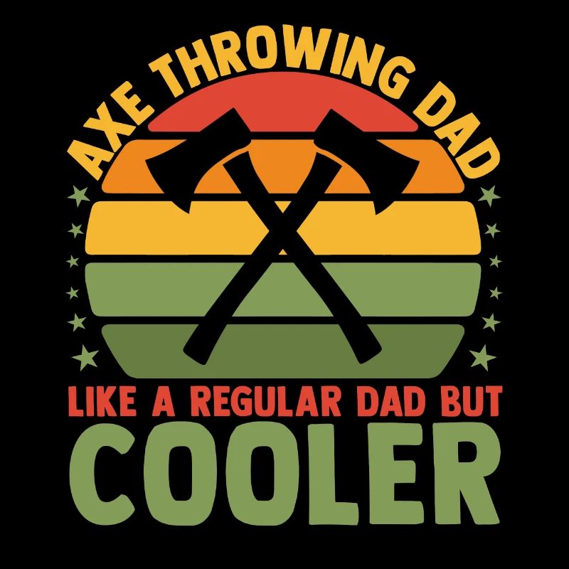 Axe Throwing Dad Cooler Daddy