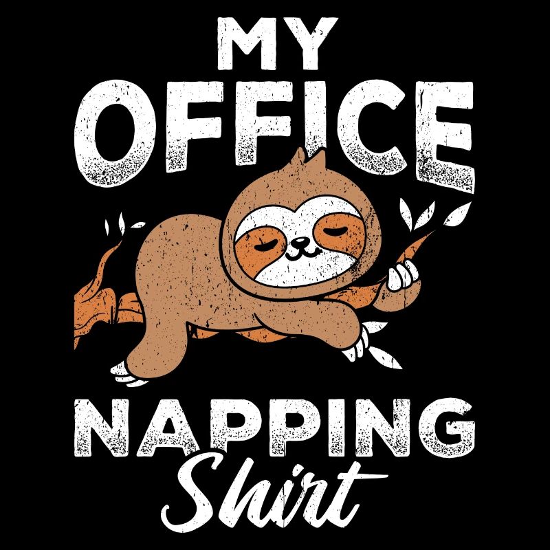 This Is My Office Napping Shirt Faultier Geschenk
