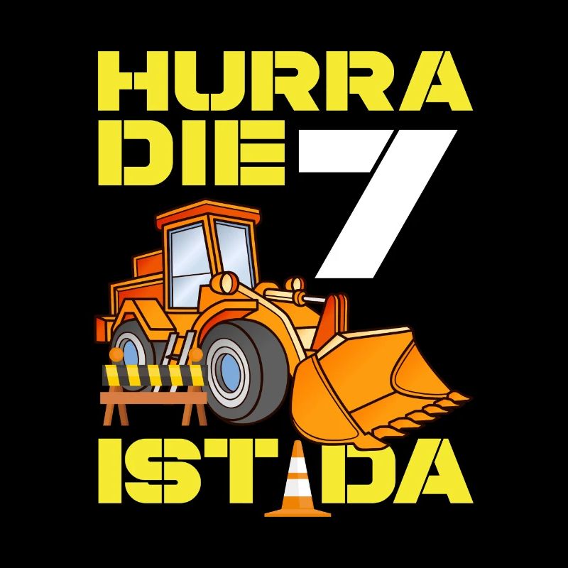 Bagger 7. Geburtstag Baggerfahrer Jungen Geschenk