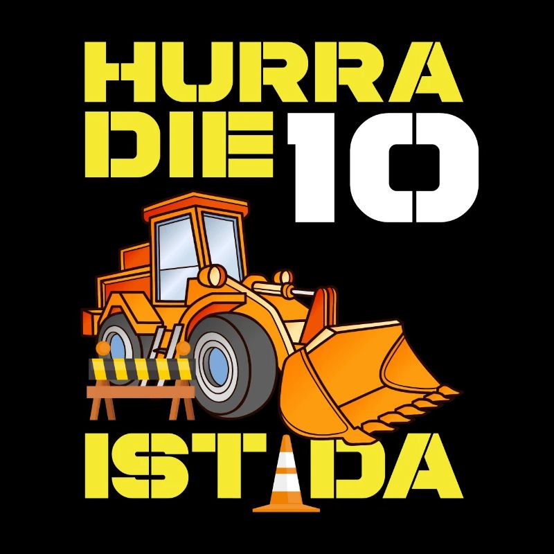 Bagger 10. Geburtstag Baggerfahrer Jungen Geschenk