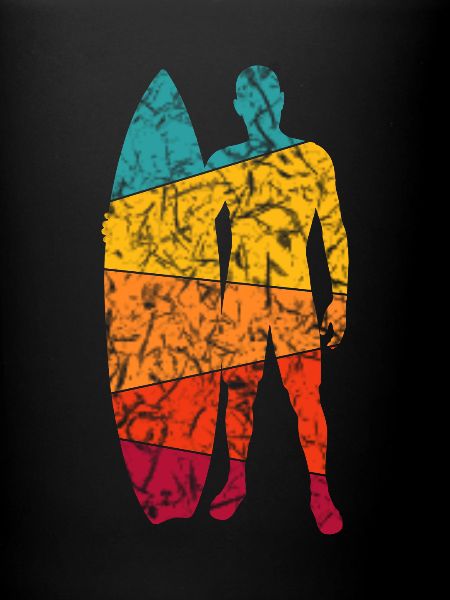 Retro Surfdesign - Surfer
