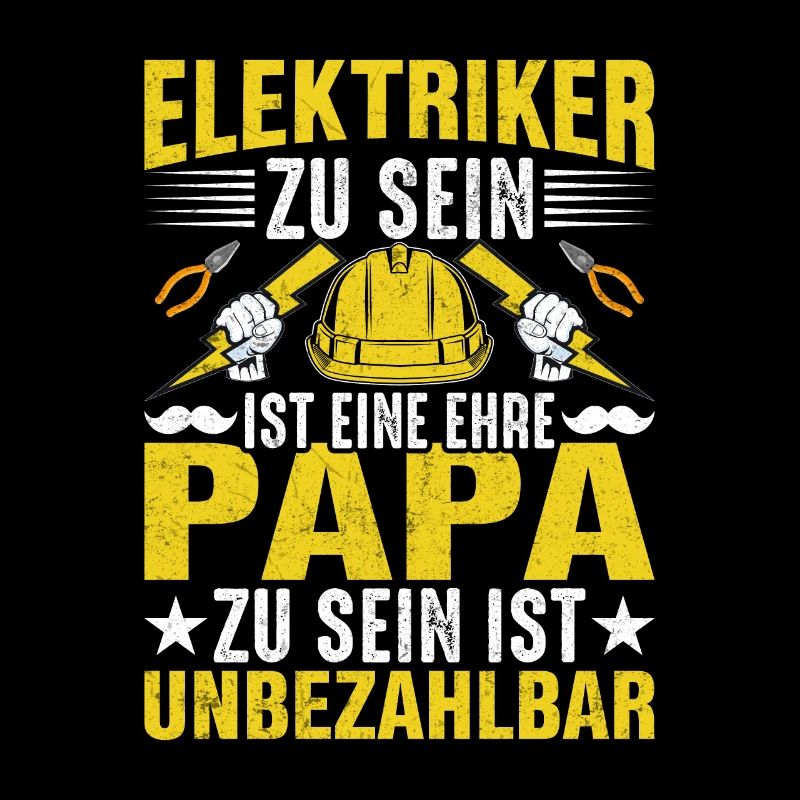 Elektriker Papa Vatertag Geschenk