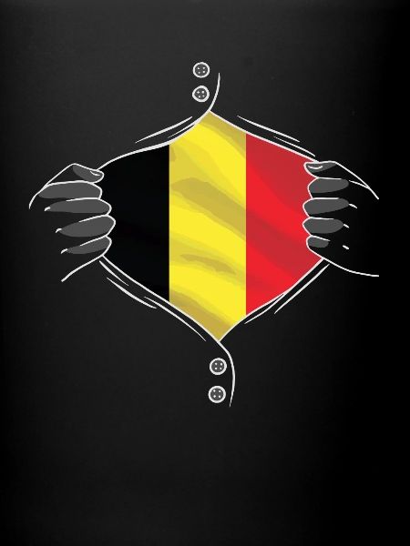 drapeau belge fier