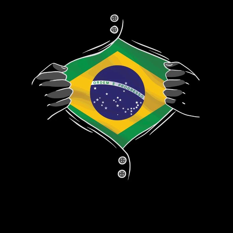 drapeau du Brésil fier