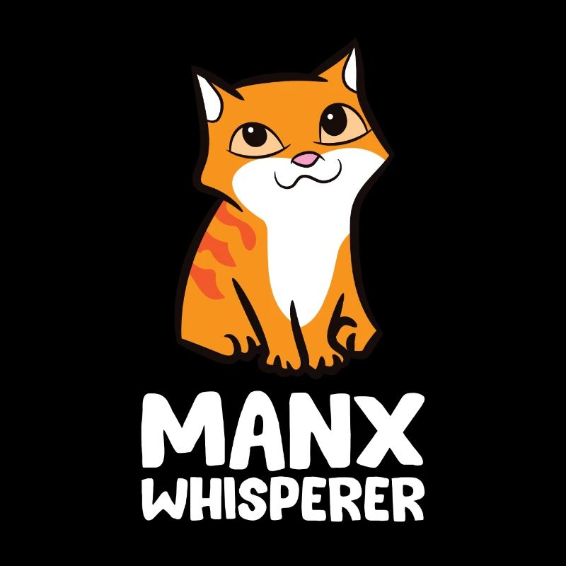 Drôle Manx Cat Mignon Manx Whisperer