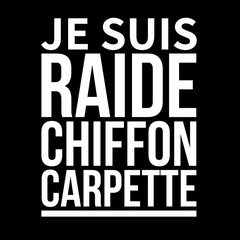 je suis raide chiffon carpette