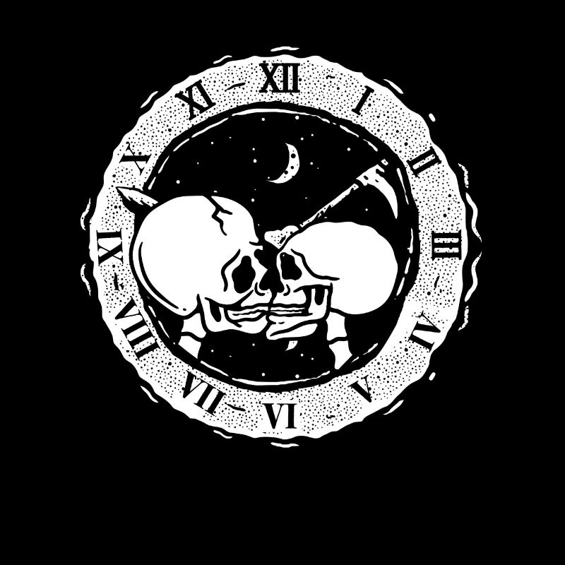 True Love Last Gothic Bones Skeleton Roses Death