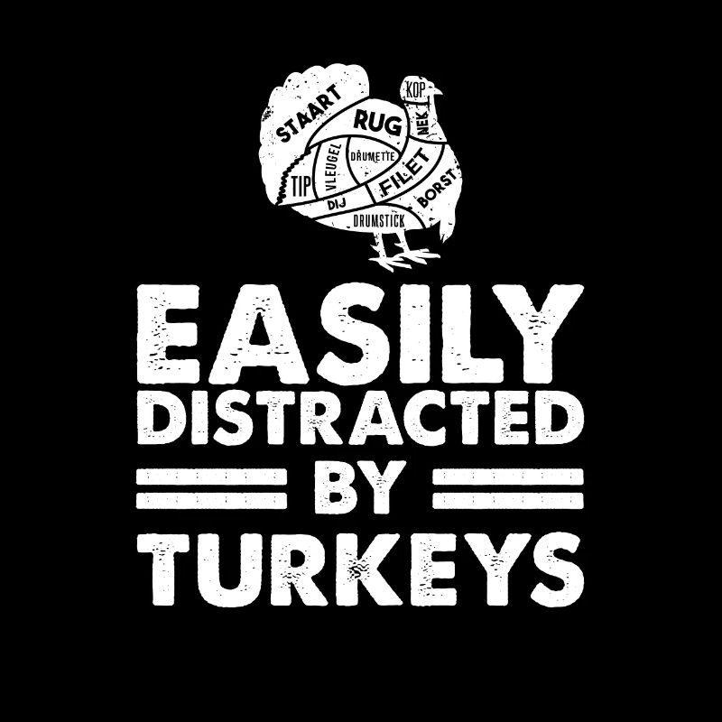 Facilement distrait par les dindes - Chasse à la dinde