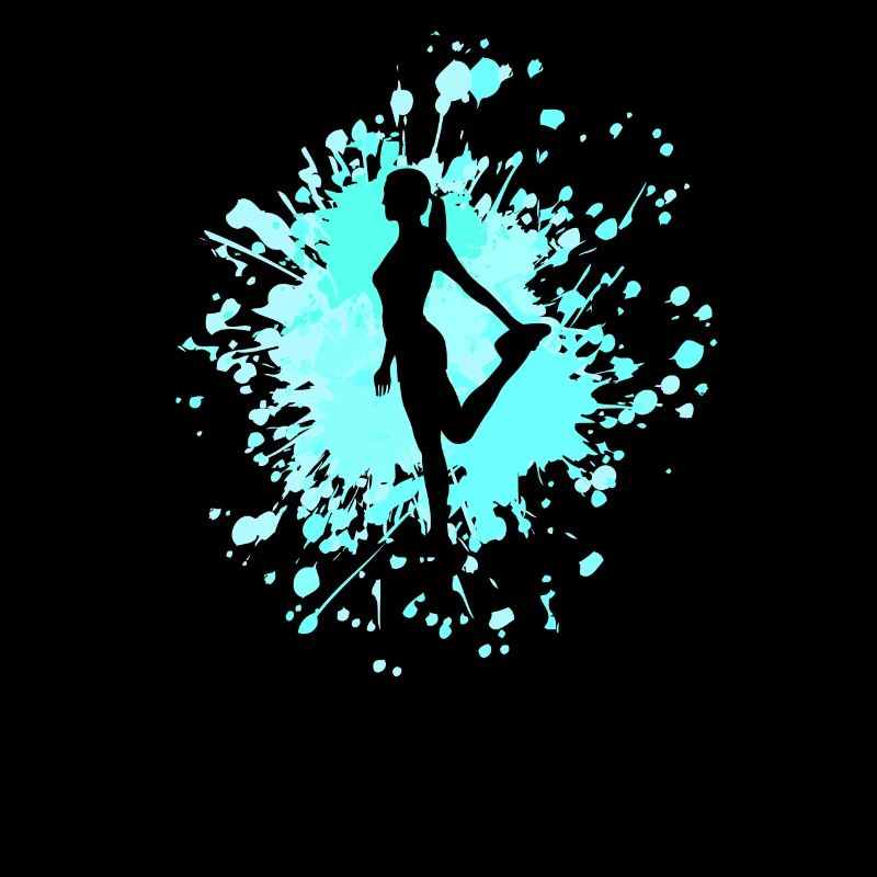 Danseur Stretching Color Splash