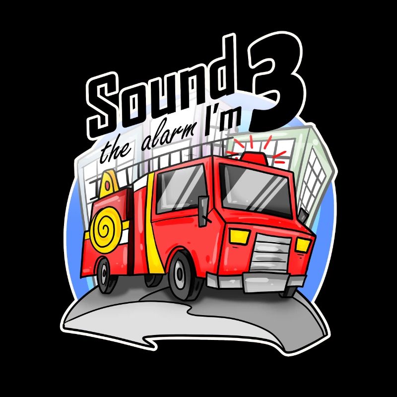 3 years Young fire brigade fire truck car