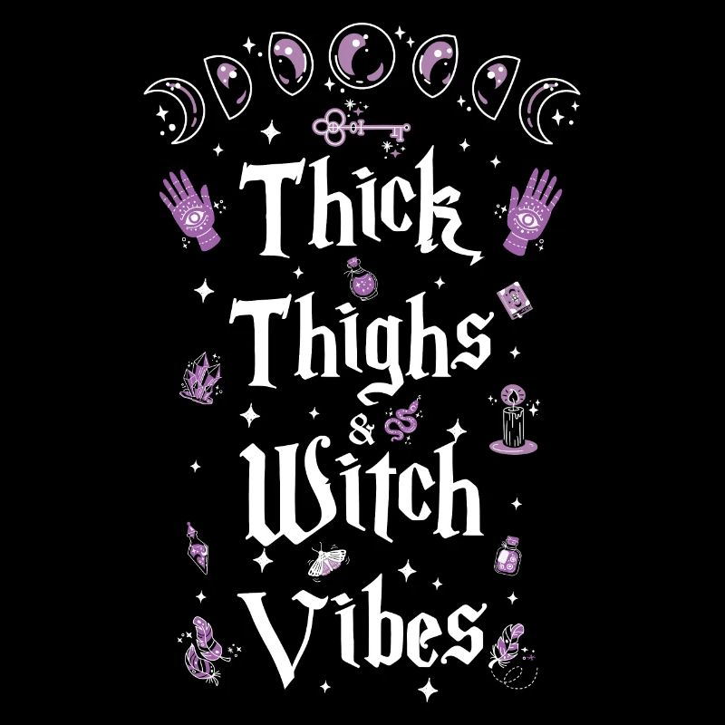 Thick Thighs Witch Vibes Halloween Costume Witch