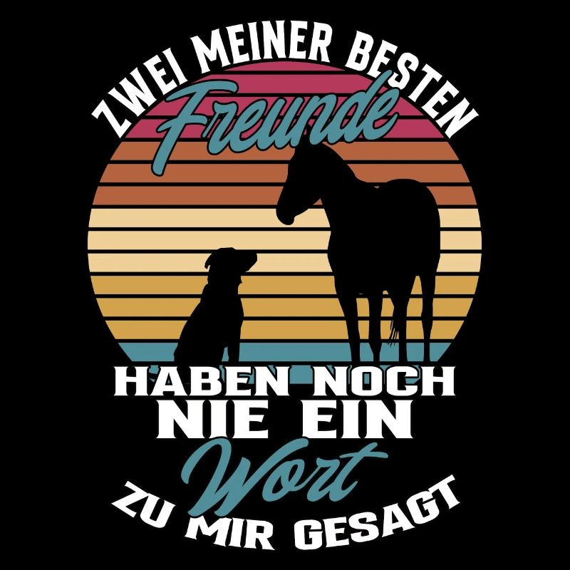 Pferd Und Hund Beste Freunde Spruch Geschenkidee