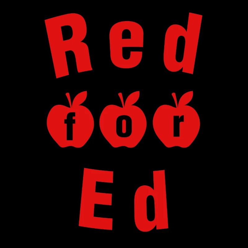 Red For Education School Teacher